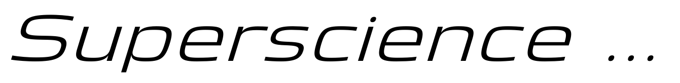 Superscience Light Expanded Italic